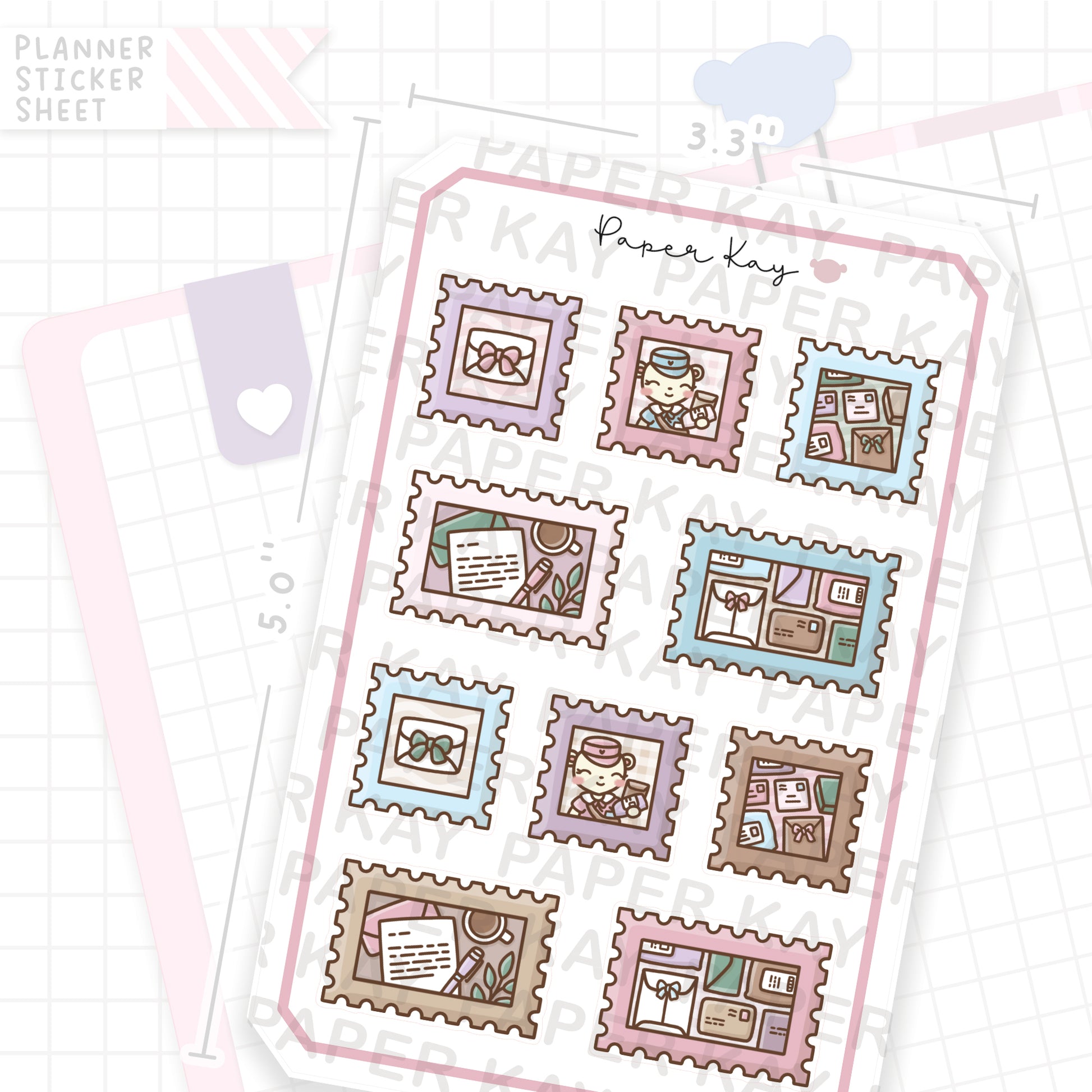 Happy Mail Packages Bujo Deco Planner Stickers