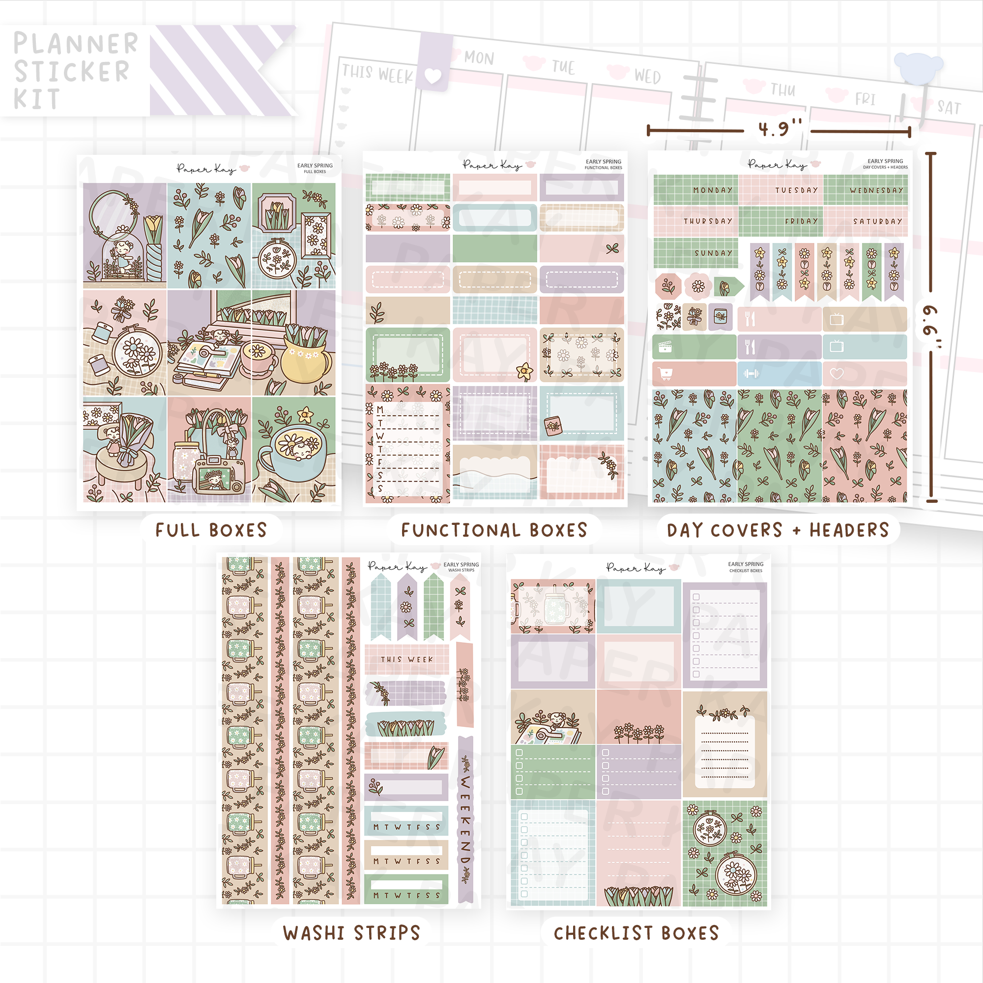Early Spring Weekly Vertical Kit
