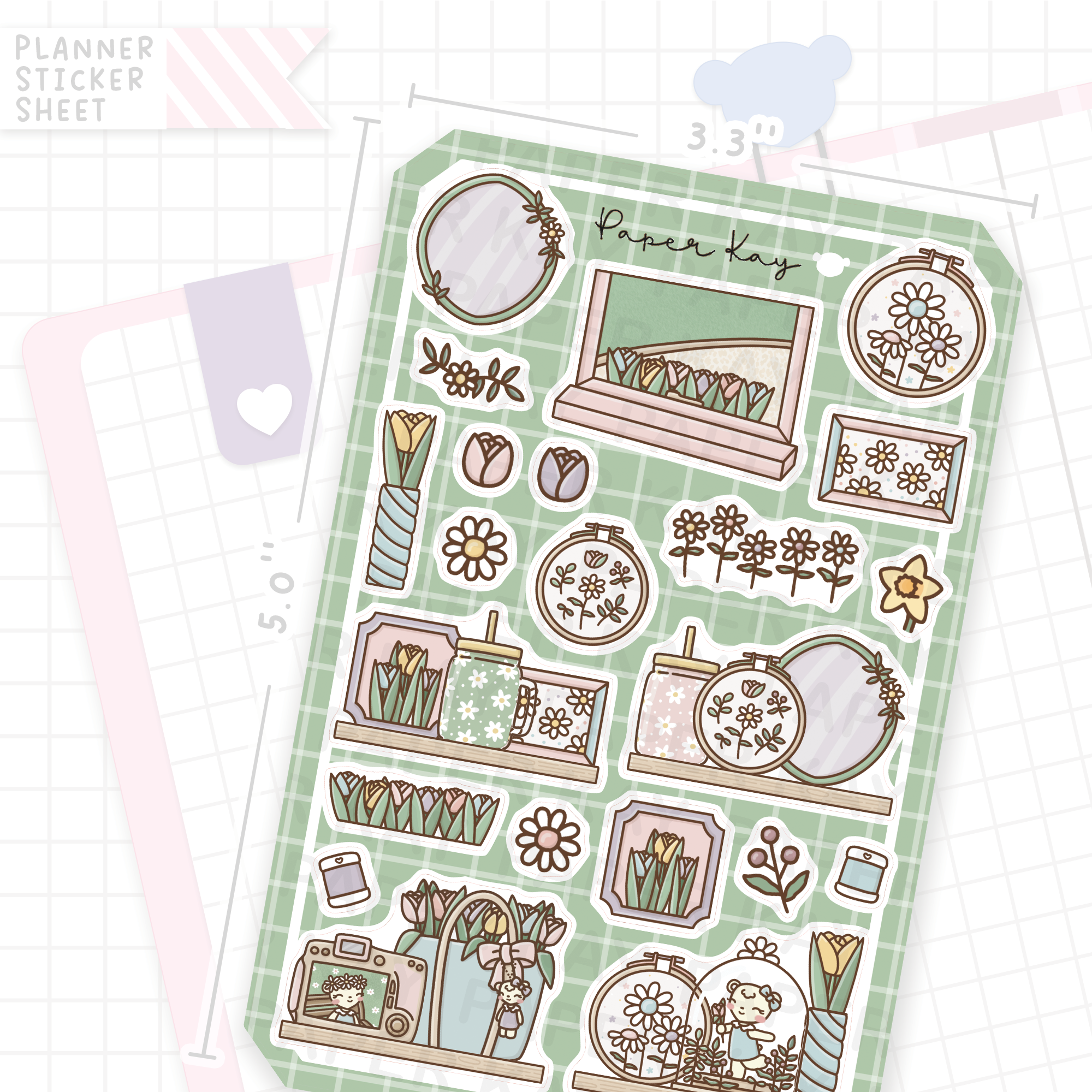 Early Spring Shelves Bujo Deco Stickers