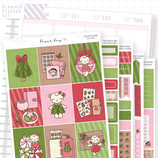 Festive Plans Weekly Vertical Kit