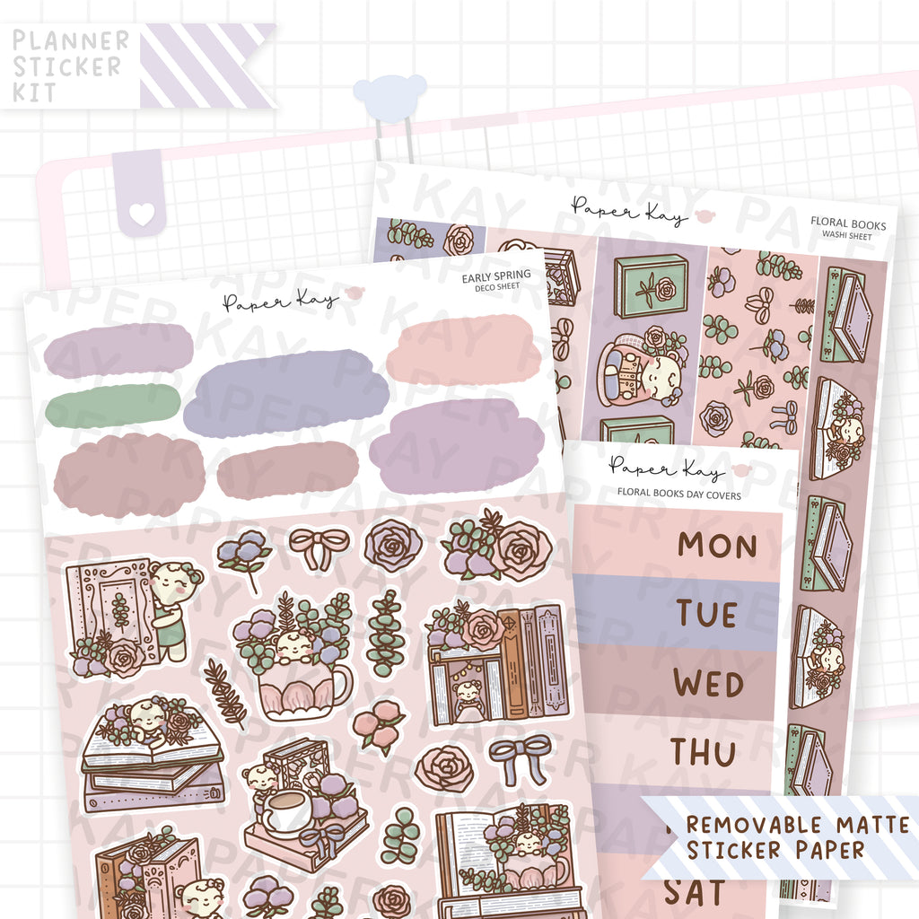 Floral Books Journaling Kit
