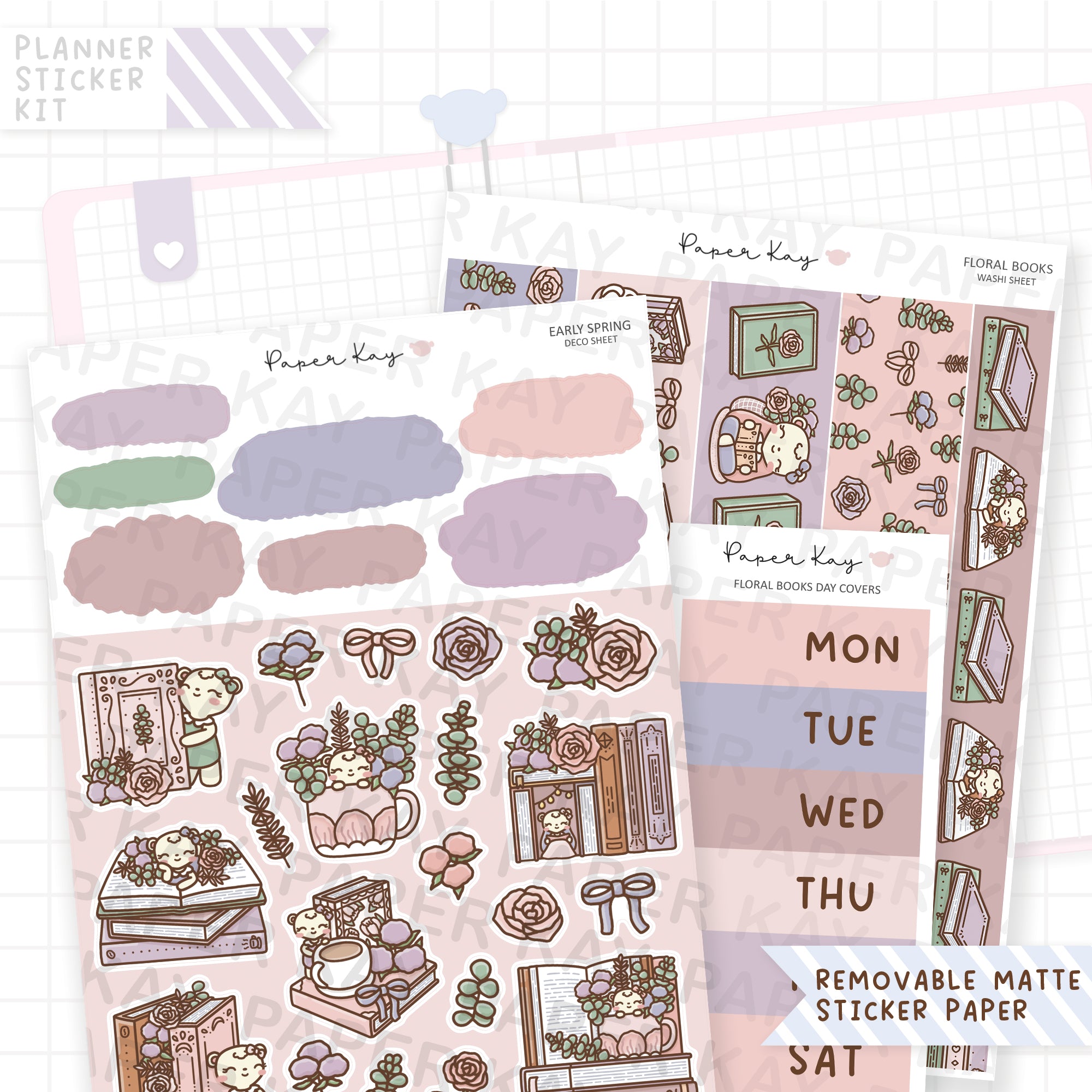 Floral Books Journaling Kit