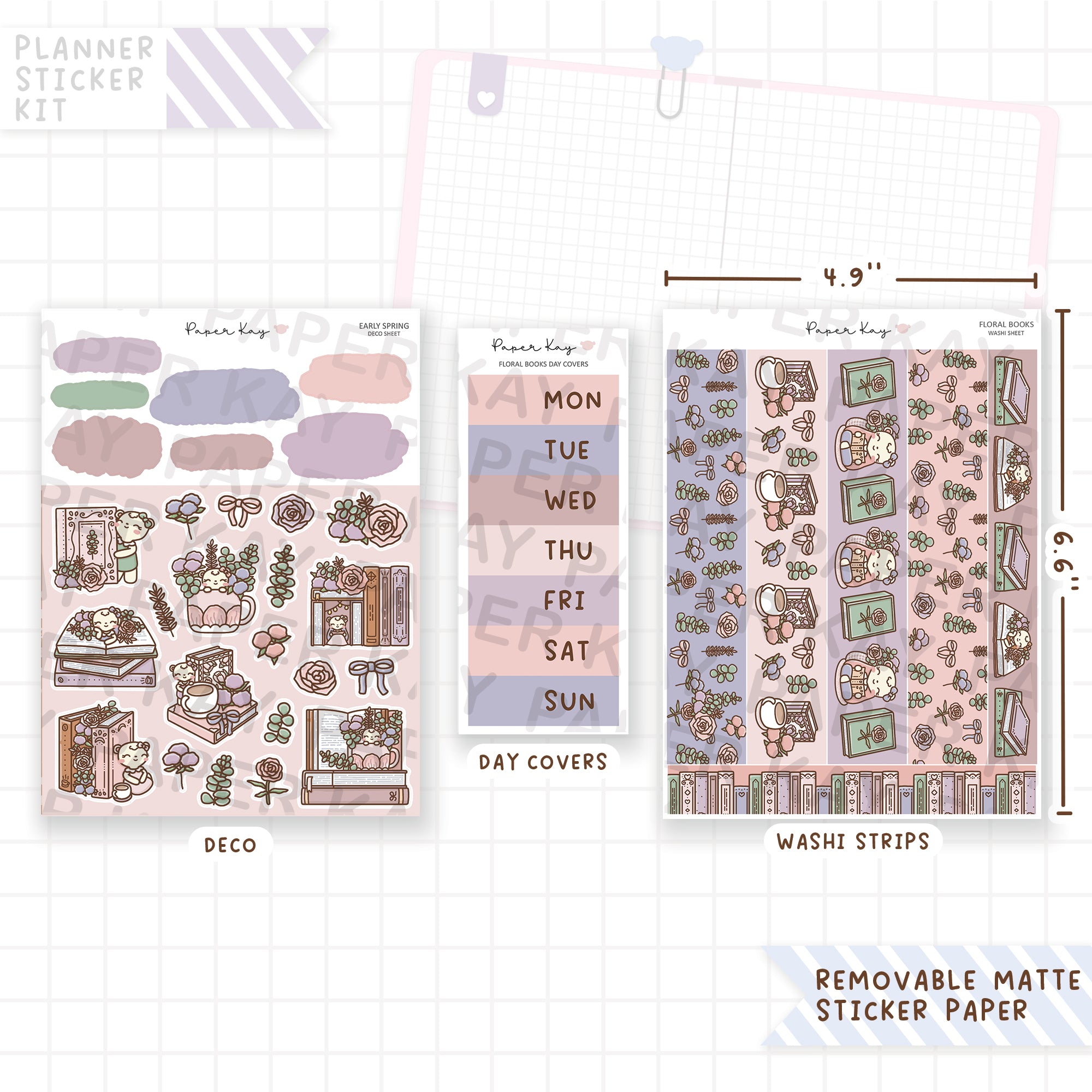 Floral Books Journaling Kit