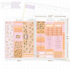 Fresh Oranges Hobonichi Cousin Monthly Sticker Kit