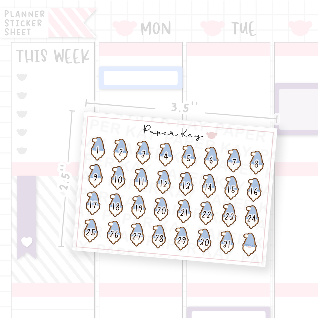 Gonkmas Gonk Date Dot Stickers
