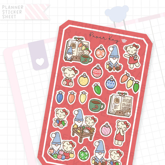 Gonkmas Red Bujo Deco Stickers