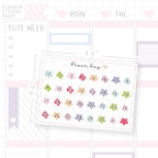 Groovy Shape Date Dot Stickers