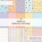 Hopeful Digital Seamless Patterns