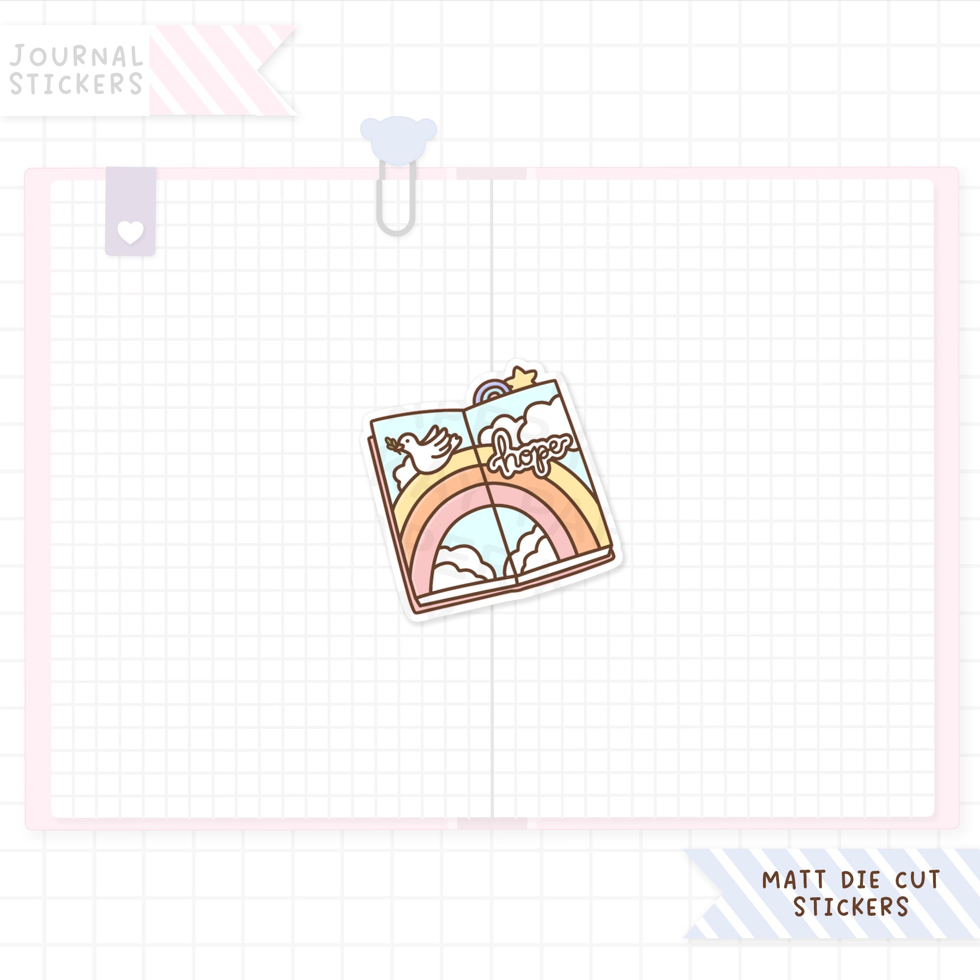 Hopeful Matt Sticker Die Cut