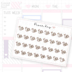 Hopeful Dove Date Dot Stickers