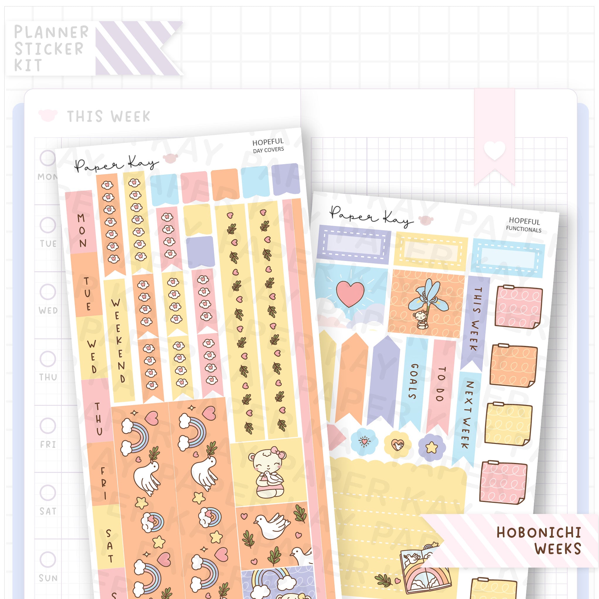 Hopeful Hobonichi Weeks Sticker Kit
