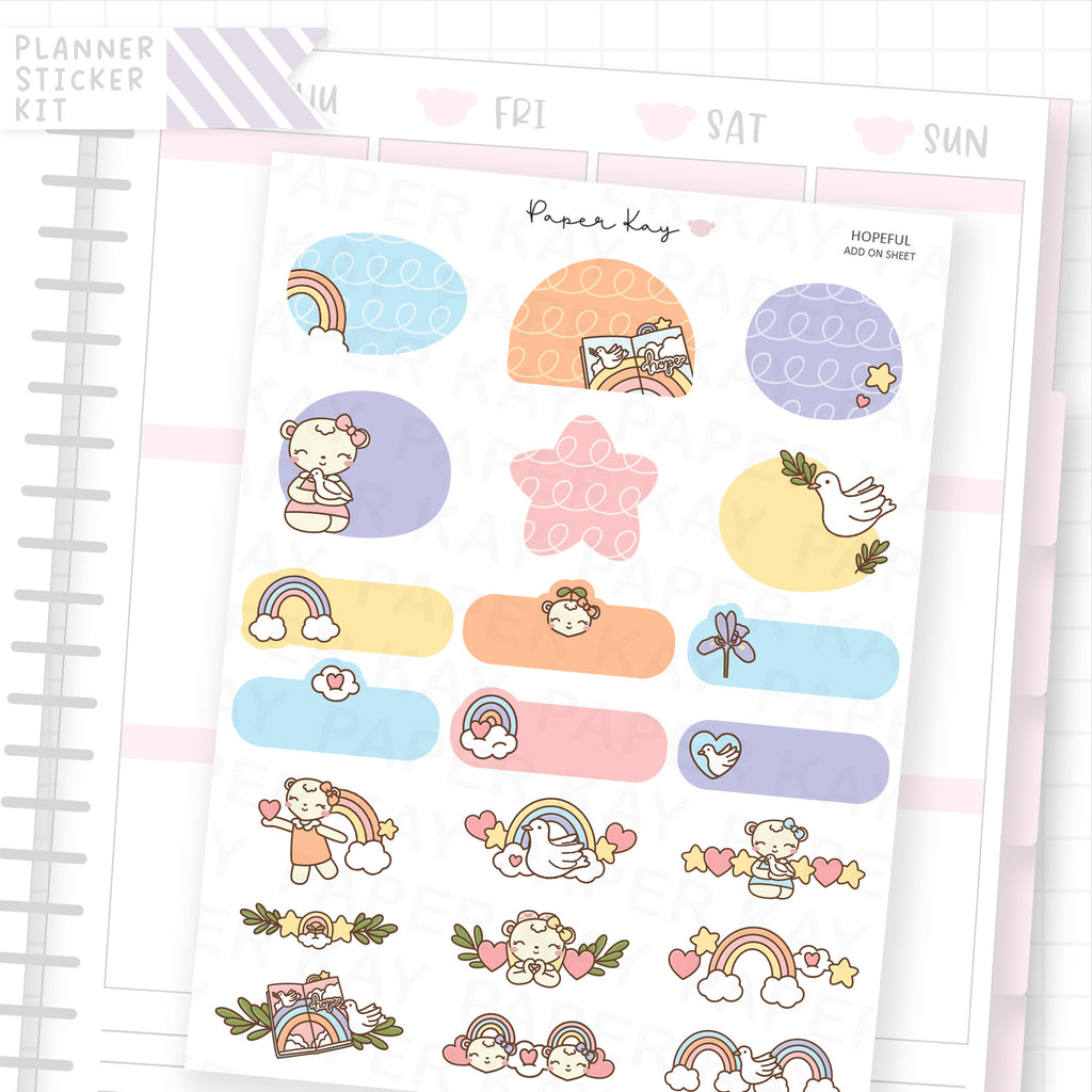 Hopeful Weekly Vertical Kit Add On Sheet
