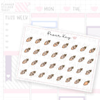 Hoppy Easter Carrot Date Dot Stickers