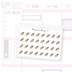 Hoppy Easter Carrot Date Dot Stickers
