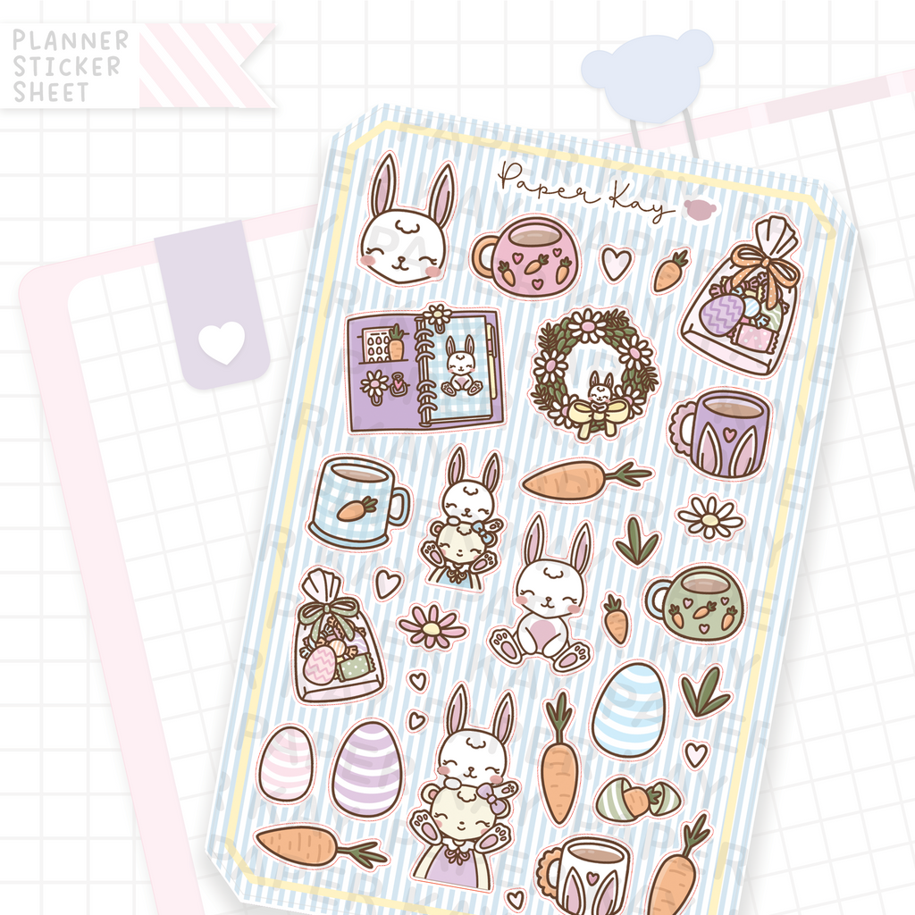 Hoppy Easter Bujo Deco Stickers