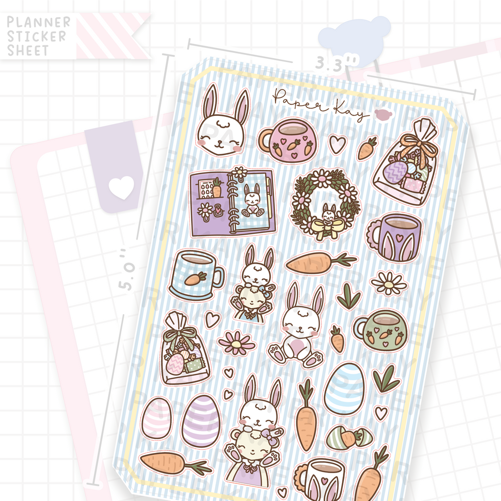 Hoppy Easter Bujo Deco Stickers