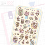 Hoppy Easter Floral Bujo Deco Stickers