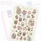 Hoppy Easter Floral Bujo Deco Stickers