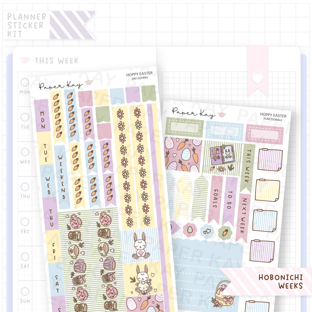 Hoppy Easter Hobonichi Weeks Sticker Kit