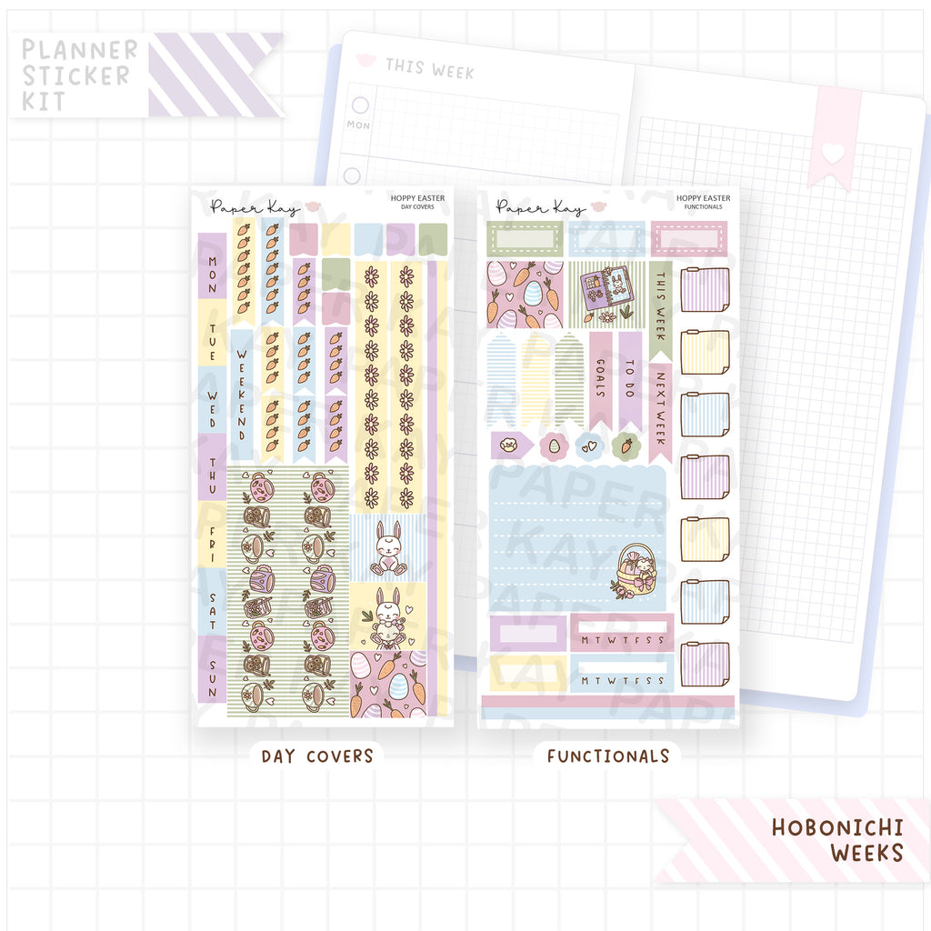 Hoppy Easter Hobonichi Weeks Sticker Kit