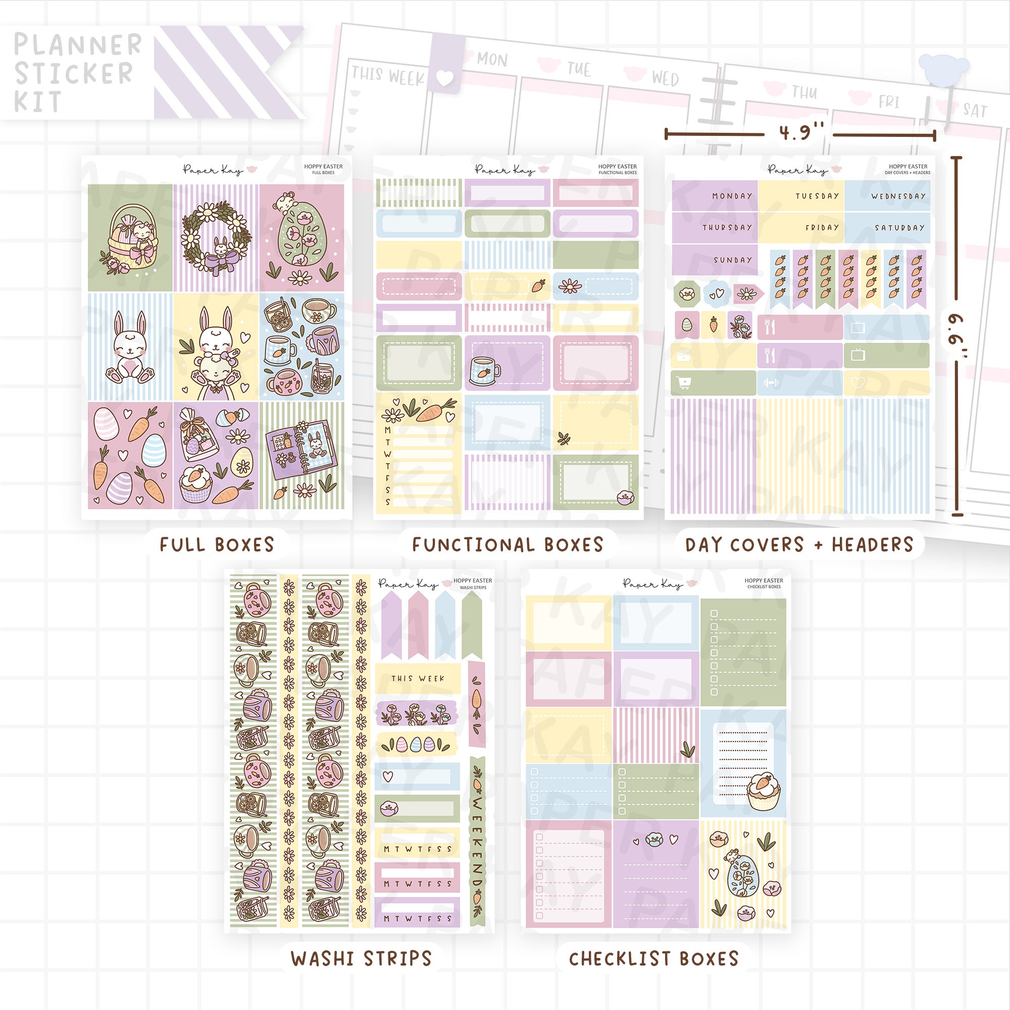 Hoppy Easter Weekly Vertical Kit