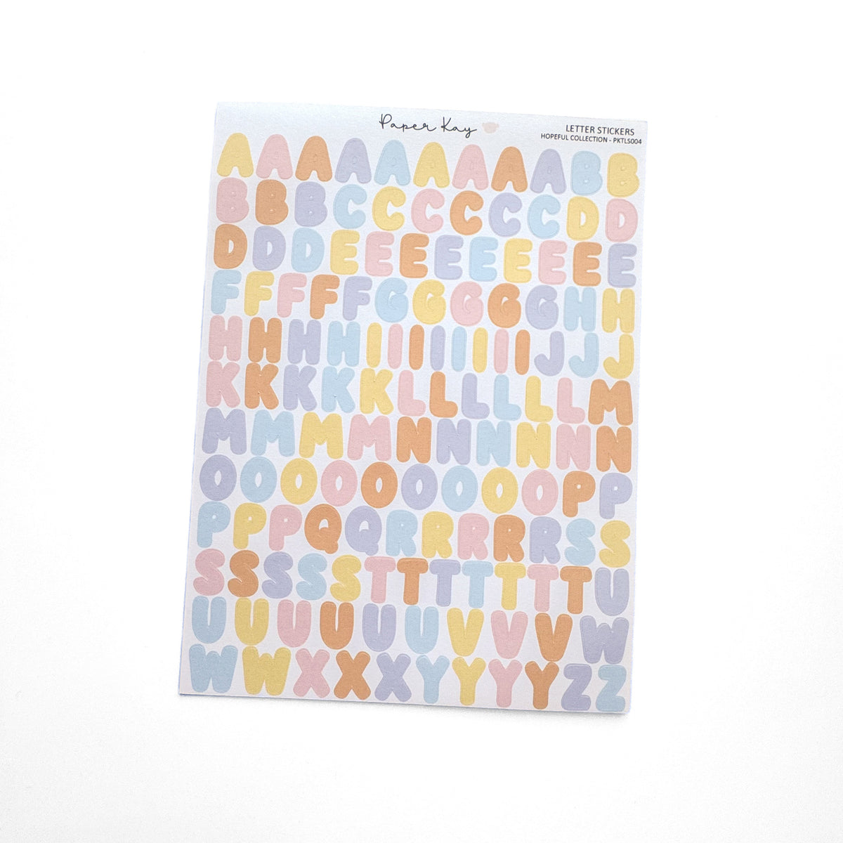 Hopeful Collection Alphabet Letter Stickers
