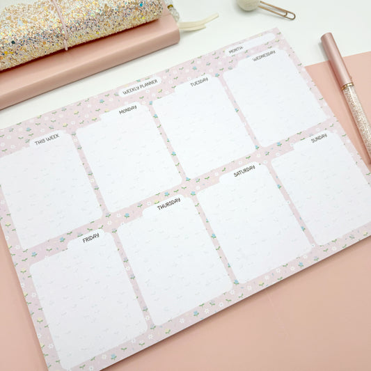 Time to Plan Paper Desk Pad