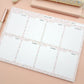 Time to Plan Paper Desk Pad