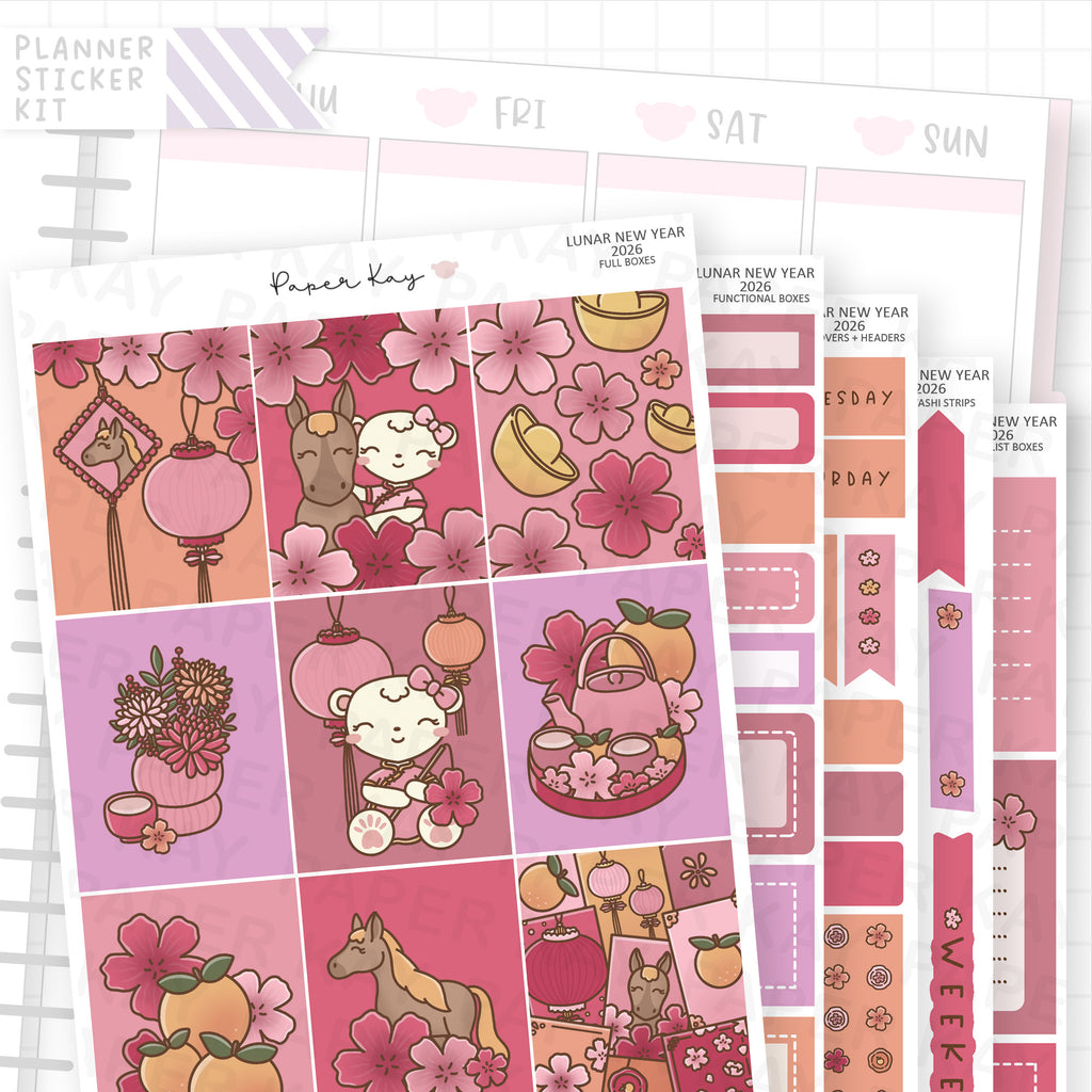 Lunar New Year 2026 Weekly Vertical Kit