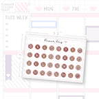 Lunar New Year Wax Seal Date Dot Stickers