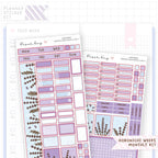 Lavender Hobonichi Weeks Monthly Sticker Kit