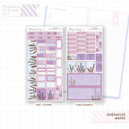 Lavender Hobonichi Weeks Monthly Sticker Kit