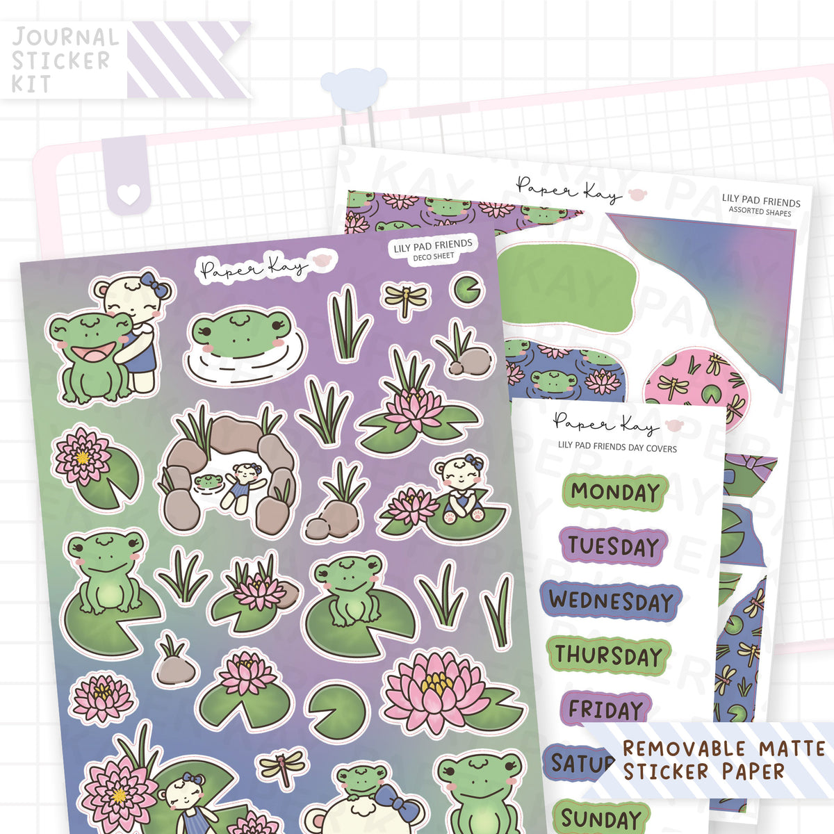 Lily Pad Friends Journalling Kit