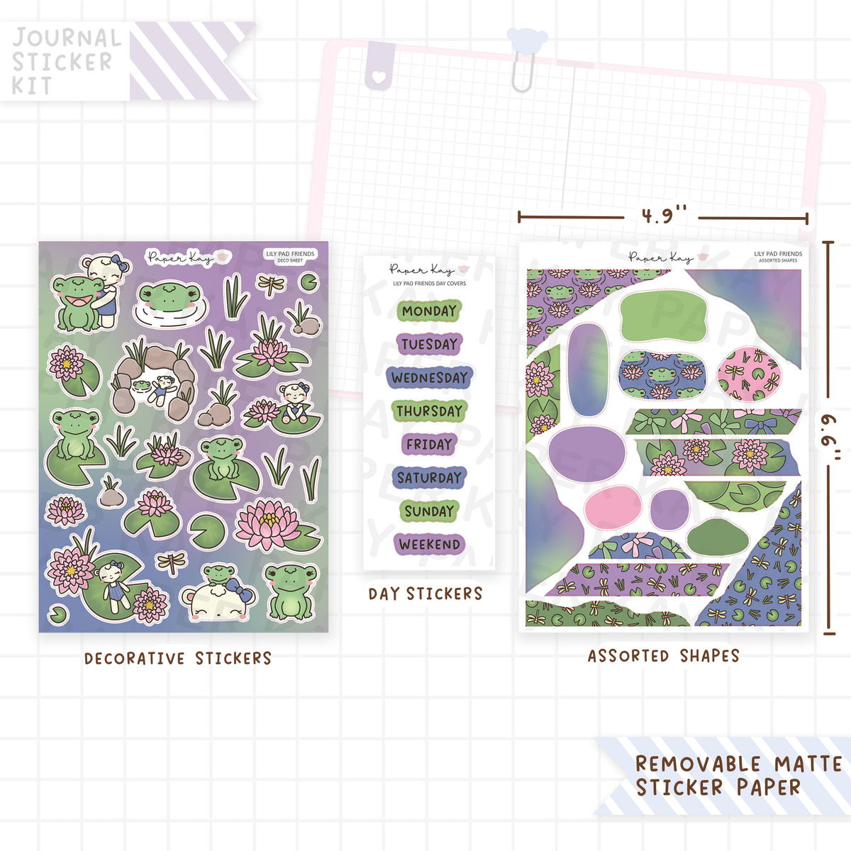 Lily Pad Friends Journalling Kit