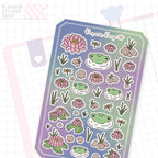 Lily Pad Friends Pond Bujo Deco Stickers
