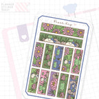Lily Pad Friends Washi Strip Bujo Deco Stickers