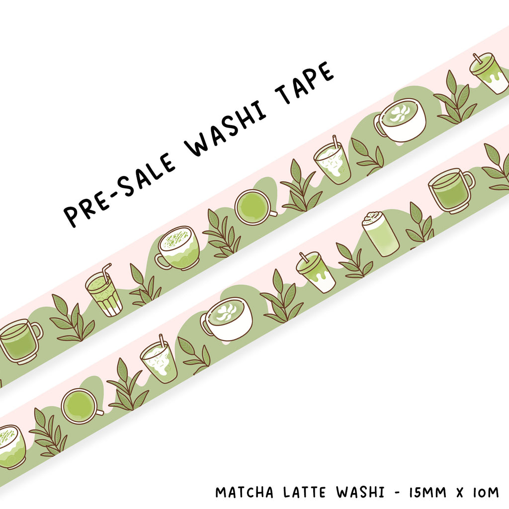 PRE-SALE Matcha Latte Washi Tape