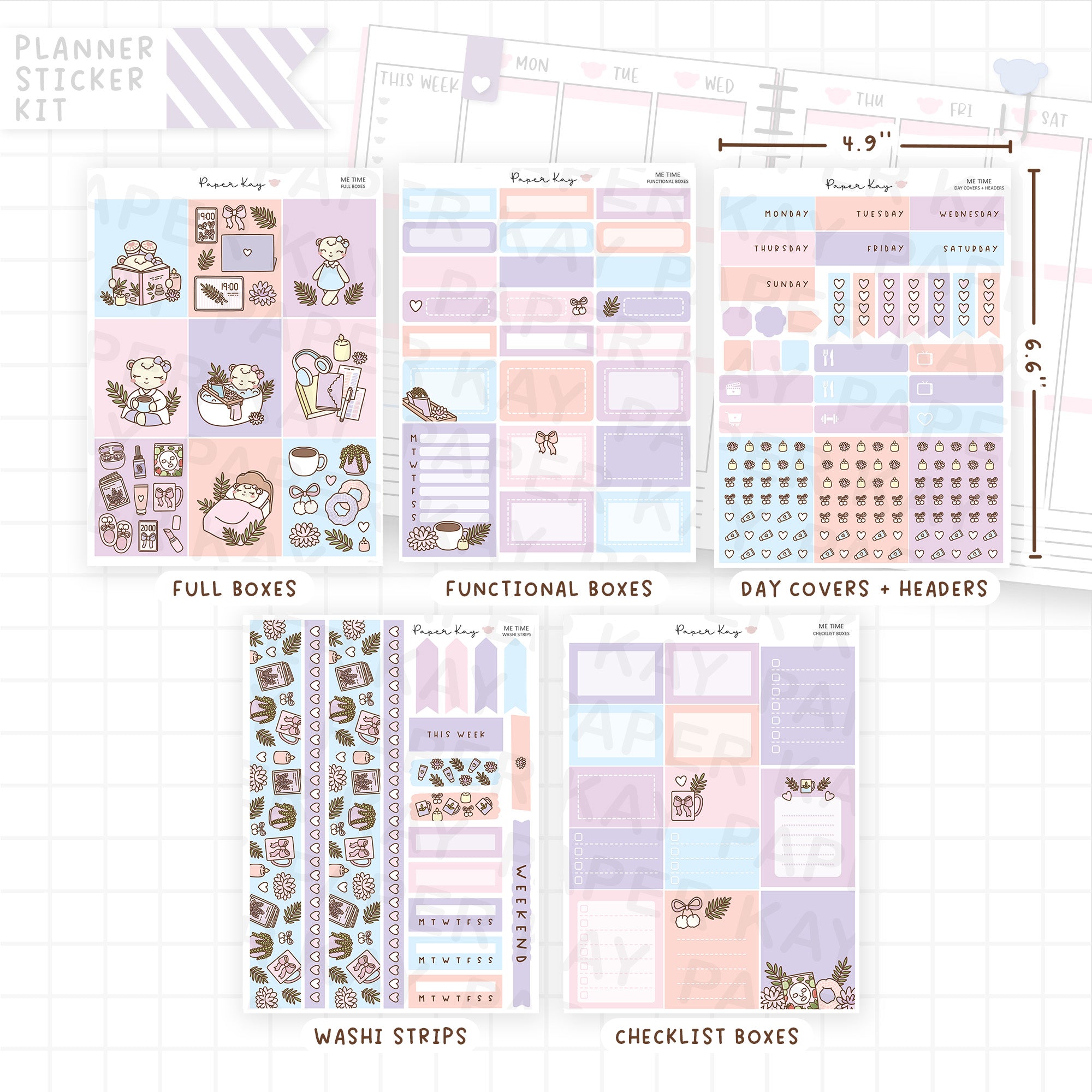 Me Time Weekly Vertical Kit