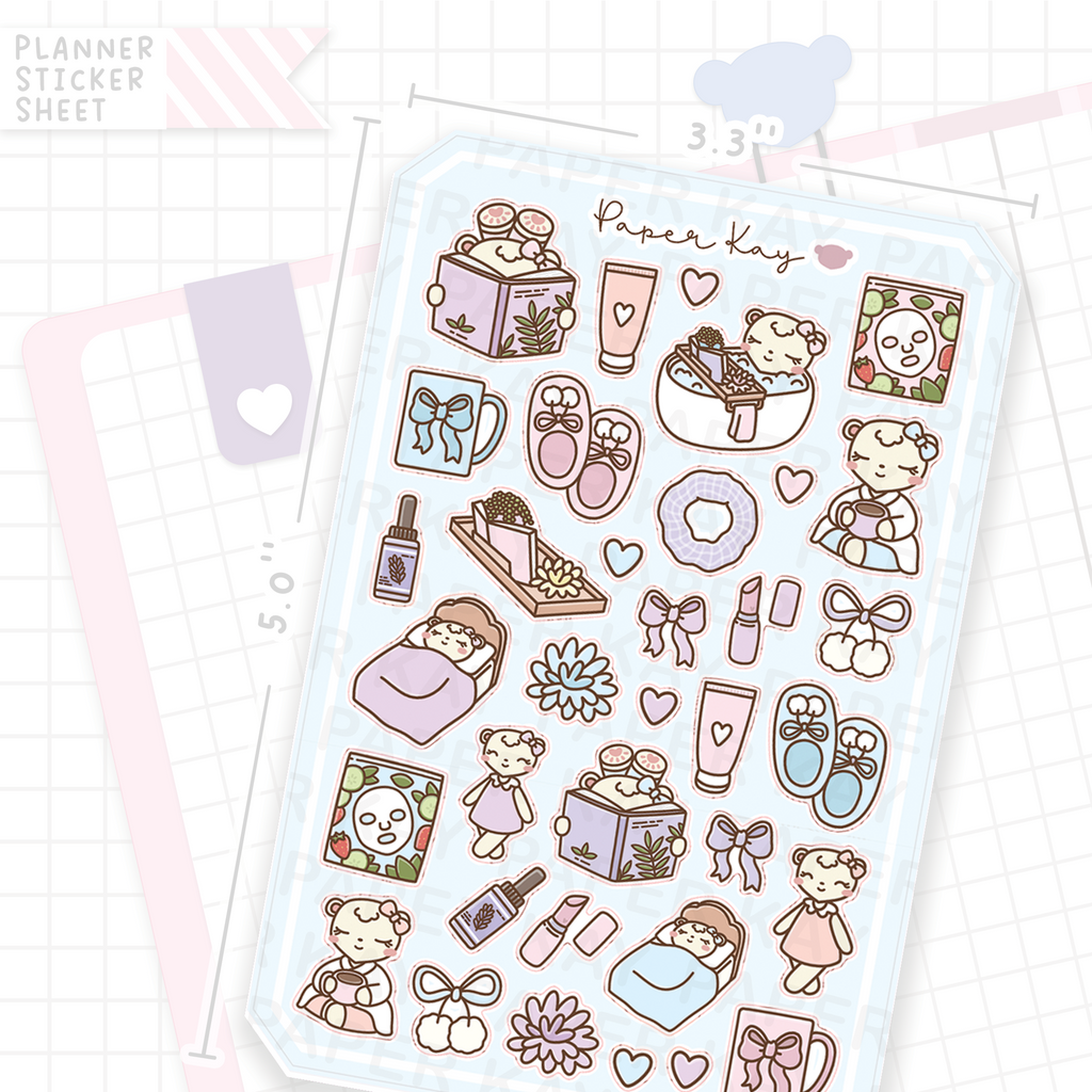 Me Time Dot the Bear Bujo Deco Stickers