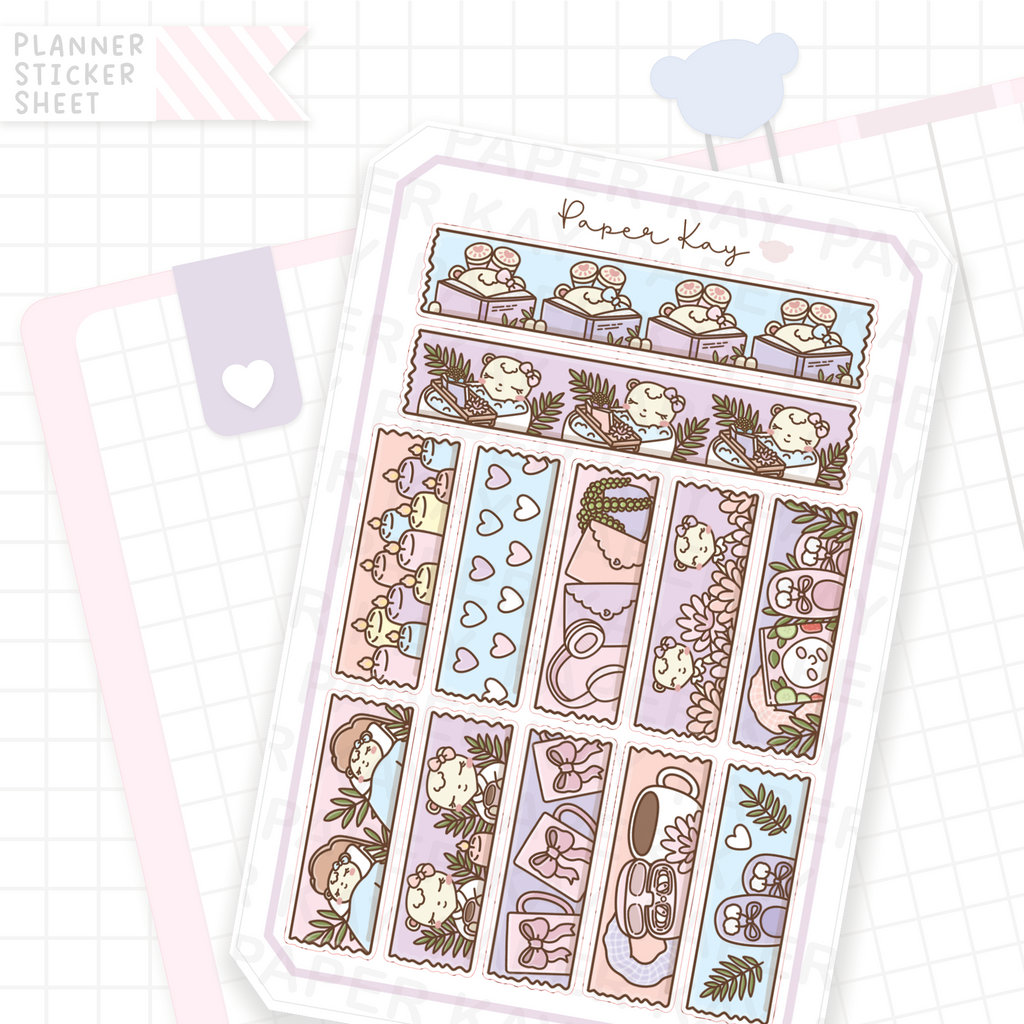 Me Time Washi Strip Bujo Deco Stickers – Paper Kay