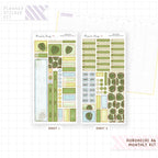 Monstera Hobonichi A6 Monthly Sticker Kit