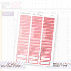 1.3" Wide Headers - Square Cornered Functional Stickers