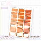 1.3" Wide Text Boxes - Round Cornered Functional Stickers