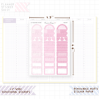 1.3" Wide Scalloped Text Boxes - Functional Stickers