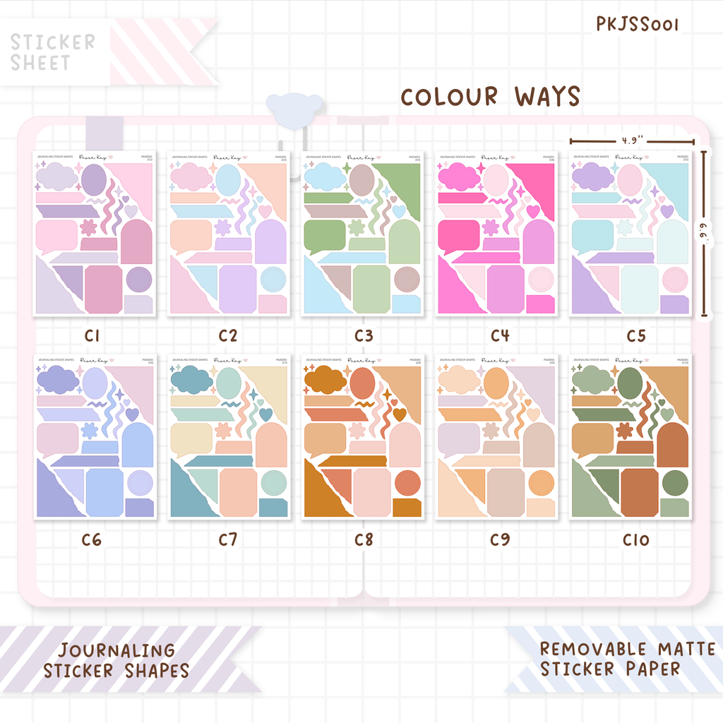 Journaling Sticker Shapes V1