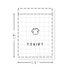 (PM217) T-shirt - Tiny Minimal Icon Stickers