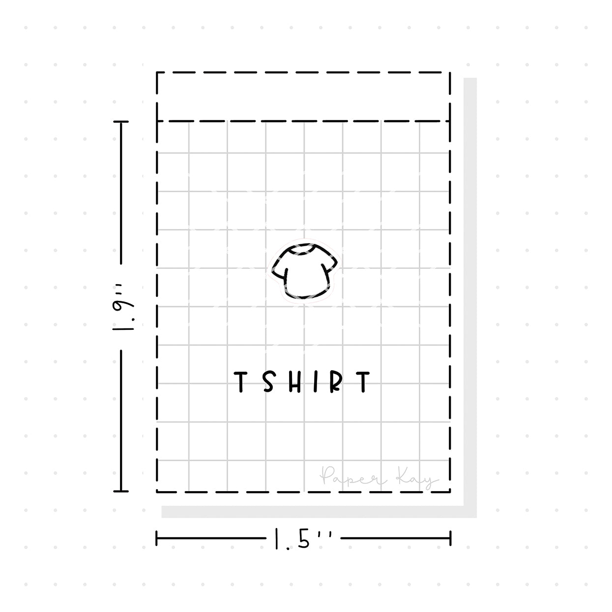 (PM217) T-shirt - Tiny Minimal Icon Stickers