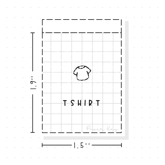 (PM217) T-shirt - Tiny Minimal Icon Stickers