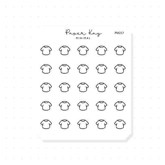 (PM217) T-shirt - Tiny Minimal Icon Stickers