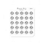 (PM220) Swimming - Tiny Minimal Icon Stickers